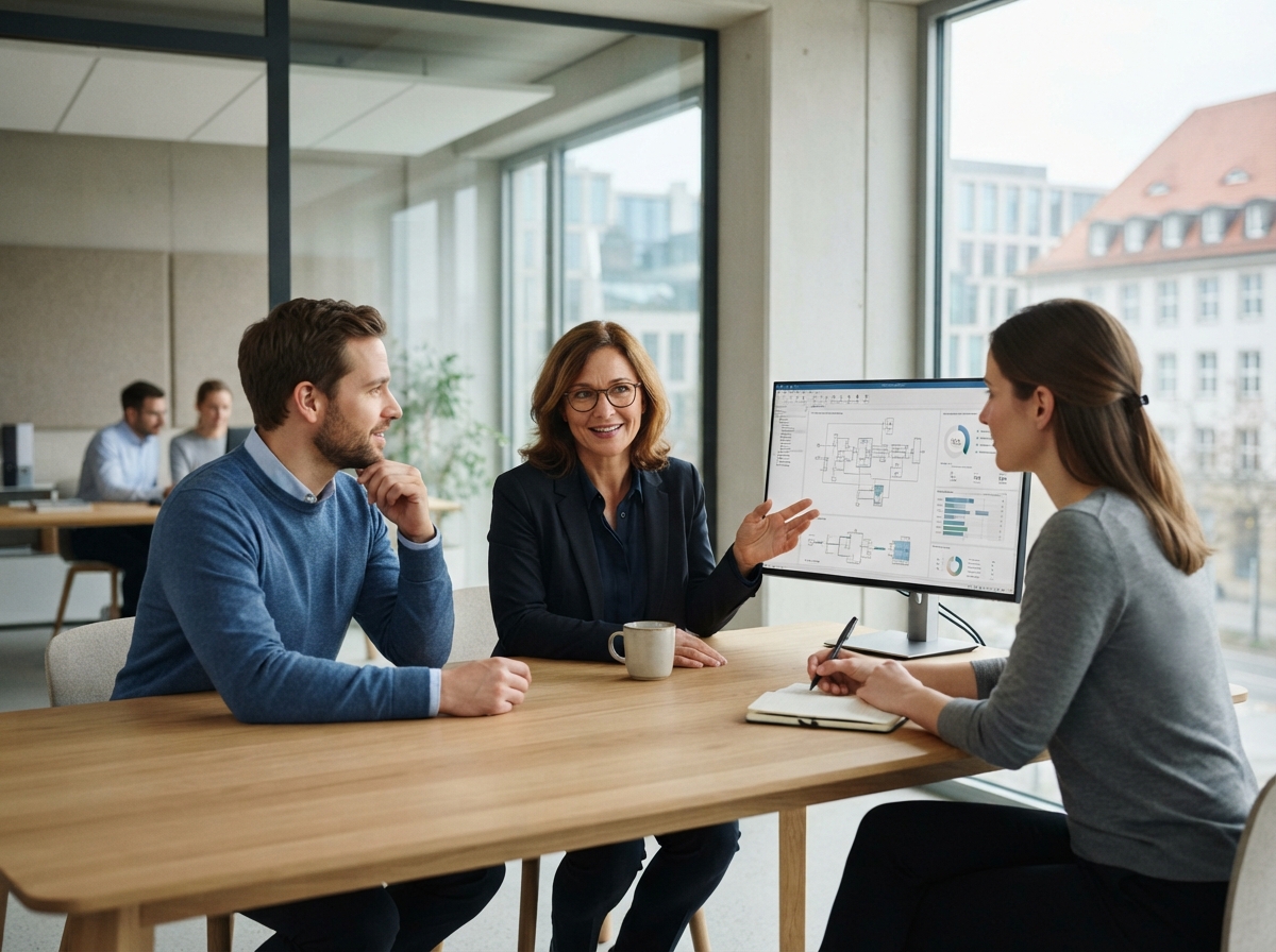 AltheraPro Team bei der Analyse von Marktdaten und Risikomodellen